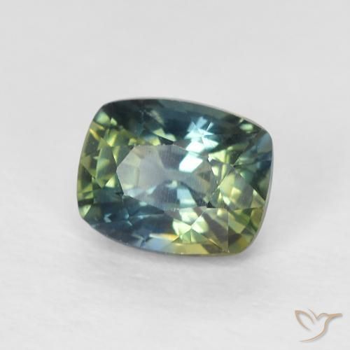 Safira Multicolorido Natural 0.85ct, Almofada, VVS-VS