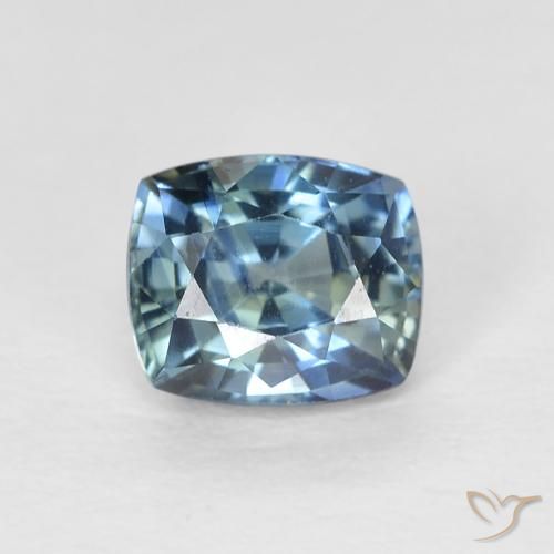 0.86ct Natural Cerceta Safira, Almofada, VVS-VS