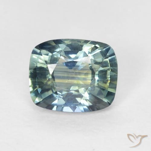 0.78ct Natural Multicolorido Safira, Almofada, VVS-VS