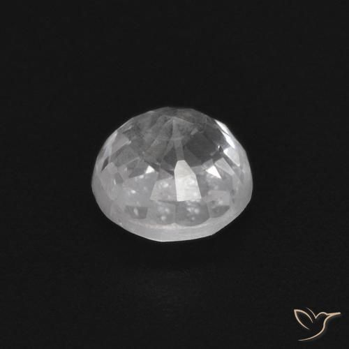 Safira Branco Natural 0.43ct, Redondo, VS