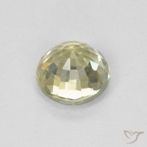 Safira Medium Light-Yellow Natural 0.46ct, Redondo, VVS