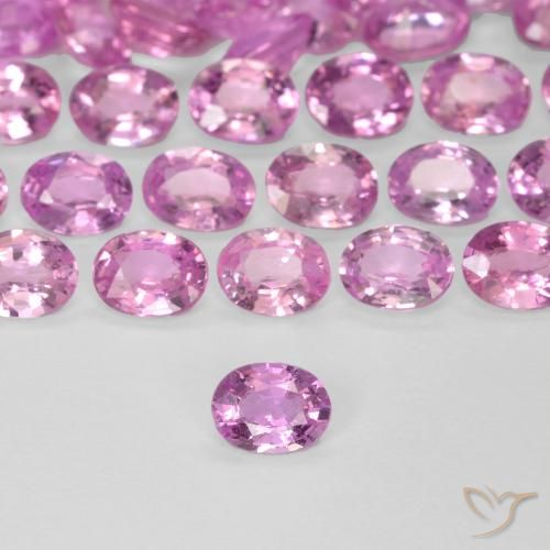 0.21ct Natural Rosa quente Safira, oval, VVS-VS