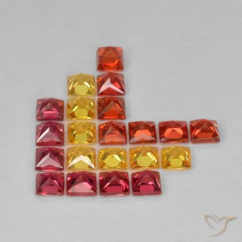 Pedras preciosas de Safira Multicolorido natural de 2.26 ct, Quadrado, VS