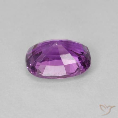 Safira uva rosada Natural 1.25ct, Almofada, VVS-VS