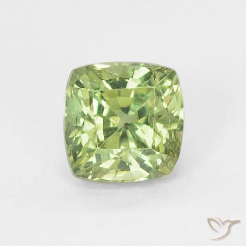 0.54ct Natural Luz verde Safira, Almofada, VS-SI