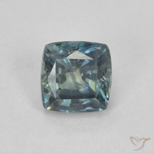0.88ct Natural Cerceta Safira, Almofada, VS
