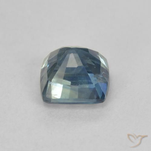 Safira Cerceta Natural 0.88ct, Almofada, VS