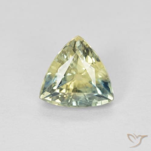 0.92ct Natural Multicolorido Safira, Trilhão, VS