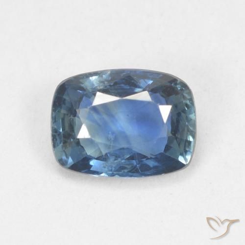0.84ct Natural Azul-marinho Safira, Almofada, VS