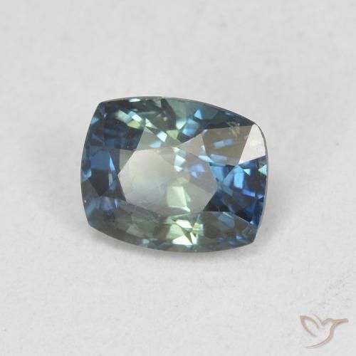 Safira Cerceta Natural 0.83ct, Almofada, VS
