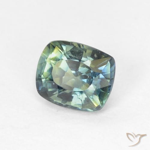 Safira Multicolorido Natural 0.90ct, Almofada, VVS-VS