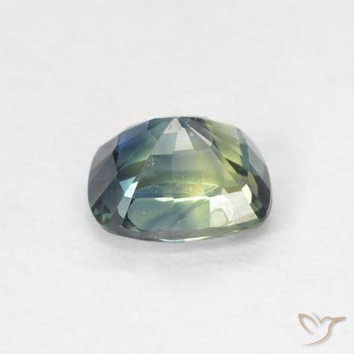 Safira Multicolorido Natural 0.90ct, Almofada, VVS-VS