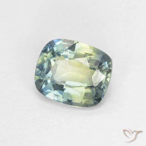 Safira Multicolorido Natural 0.95ct, Almofada, VVS-VS