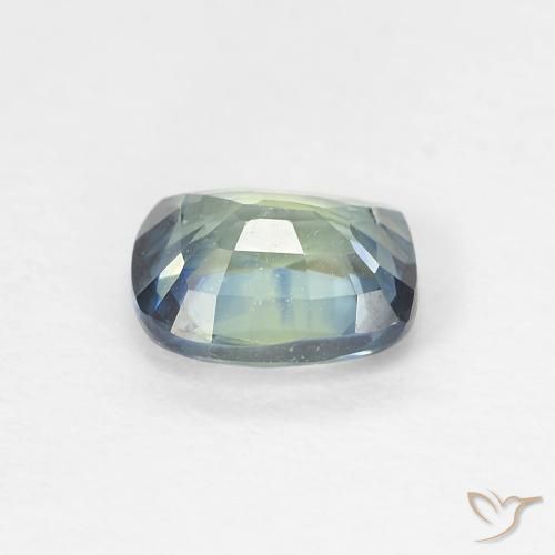 Safira Multicolorido Natural 0.95ct, Almofada, VVS-VS