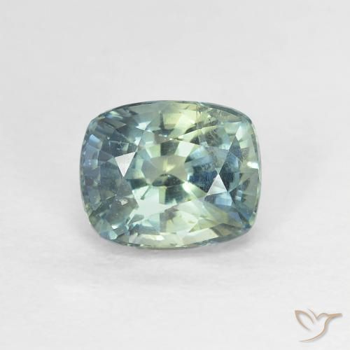 1.27ct Natural Multicolorido Safira, Almofada, VVS-VS