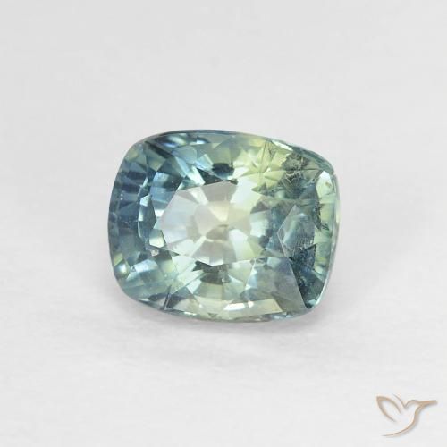 Safira Multicolorido Natural 1.27ct, Almofada, VVS-VS