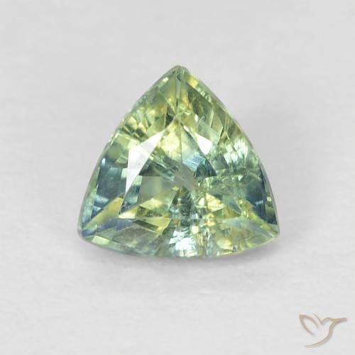 0.62ct Natural Multicolorido Safira, Trilhão, VS