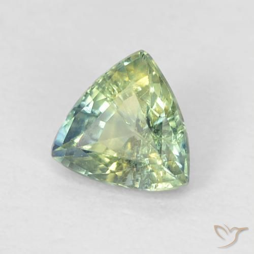 Safira Multicolorido Natural 0.62ct, Trilhão, VS