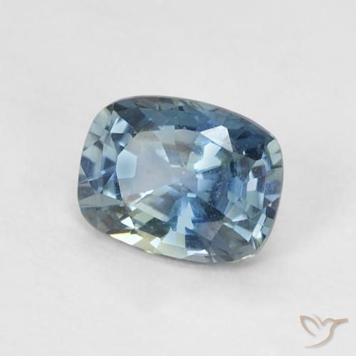 Safira Cerceta Natural 0.60ct, Almofada, VVS-VS