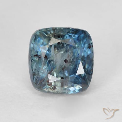 1.41ct Natural Azul esverdeado Safira, Almofada, VS-SI