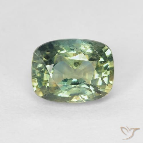 1.30ct Natural Multicolorido Safira, Almofada, VVS-VS