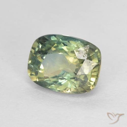 Safira Multicolorido Natural 1.30ct, Almofada, VVS-VS