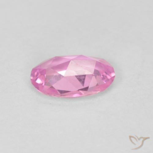 Safira Rosa quente Natural 0.48ct, oval, VVS