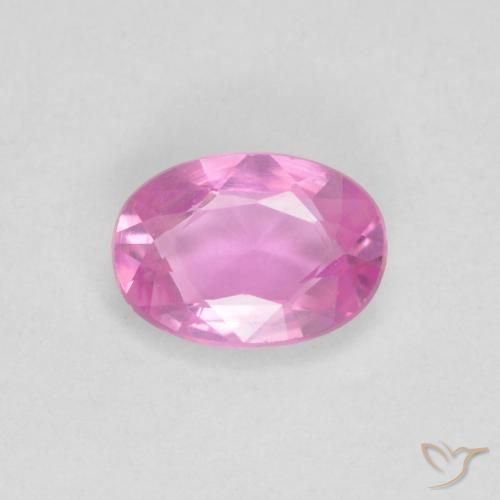 0.52ct Natural Rosa quente Safira, oval, VVS
