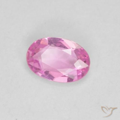 Safira Rosa Natural 0.45ct, oval, VVS