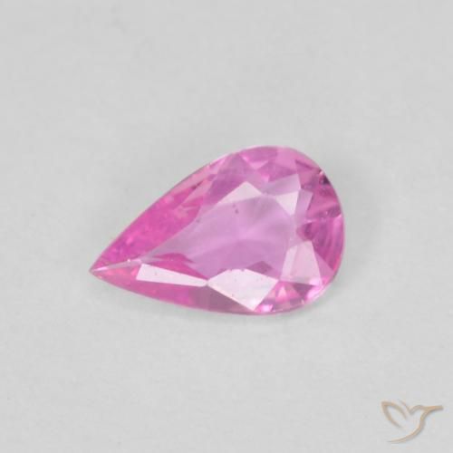 0.31ct Natural Roxo Intenso Safira, Formato de pêra, VVS