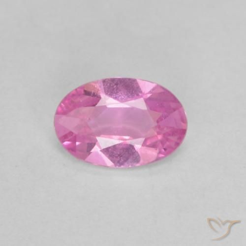 0.38ct Natural Roxo Rosado Brilhante Safira, oval, VVS-VS