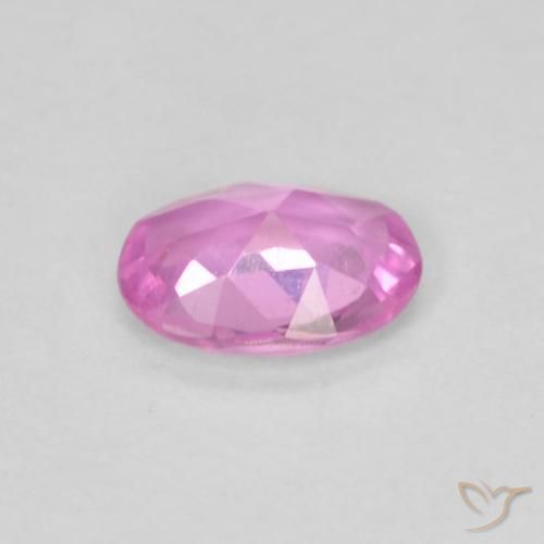 Safira Roxo Rosado Brilhante Natural 0.47ct, oval, VVS-VS