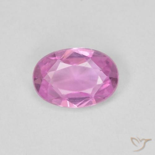 0.43ct Natural Roxo Rosado Brilhante Safira, oval, VVS-VS