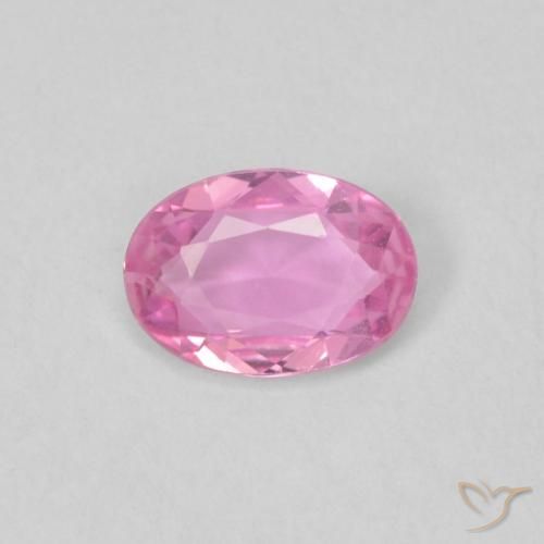 0.40ct Natural rosa médio Safira, oval, VVS