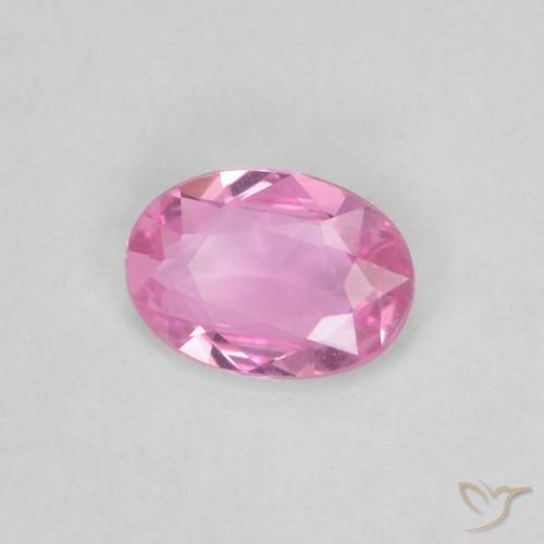 Safira rosa médio Natural 0.40ct, oval, VVS