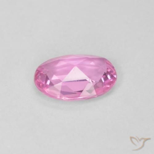 Safira rosa médio Natural 0.40ct, oval, VVS