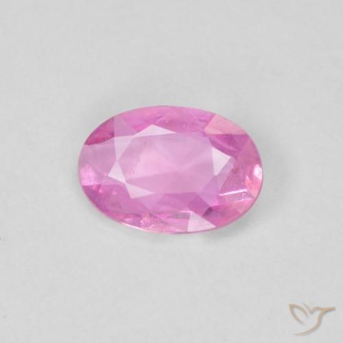 0.38ct Natural rosa médio Safira, oval, VVS