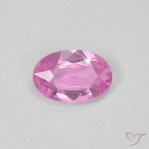 0.41ct Natural rosa médio Safira, oval, VVS