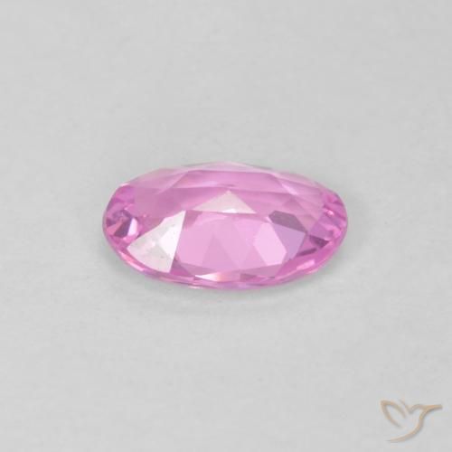 Safira rosa médio Natural 0.41ct, oval, VVS