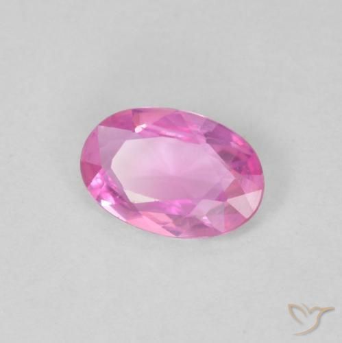 Safira Roxo Real Rosa Natural 0.39ct, oval, VVS