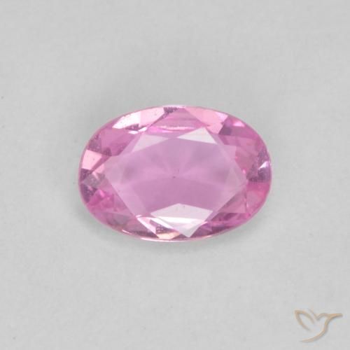 0.46ct Natural rosa médio Safira, oval, VVS