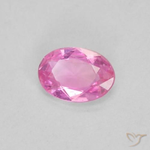 Safira Roxo Real Rosa Natural 0.38ct, oval, VVS
