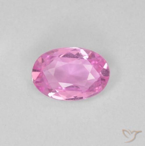 0.42ct Natural rosa médio Safira, oval, VVS