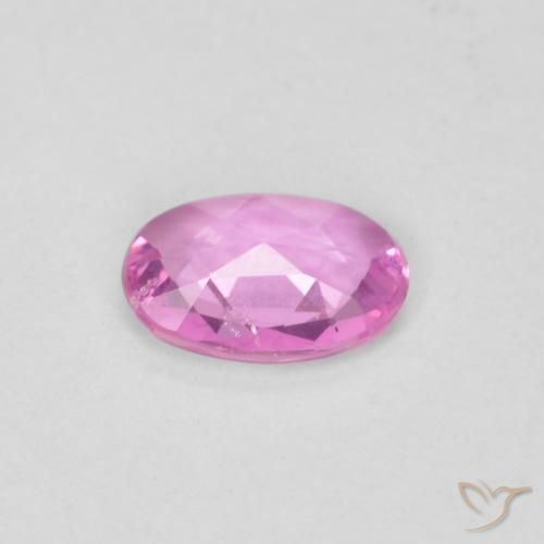 Safira Rosa Intenso Natural 0.38ct, oval, VVS