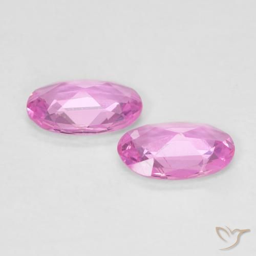 Pedras preciosas de Safira Rosa natural de 0.75 ct, oval, VVS-VS