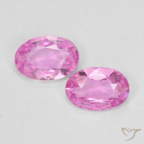 0.81ctw Natural Rosa Safira, oval, VVS-VS