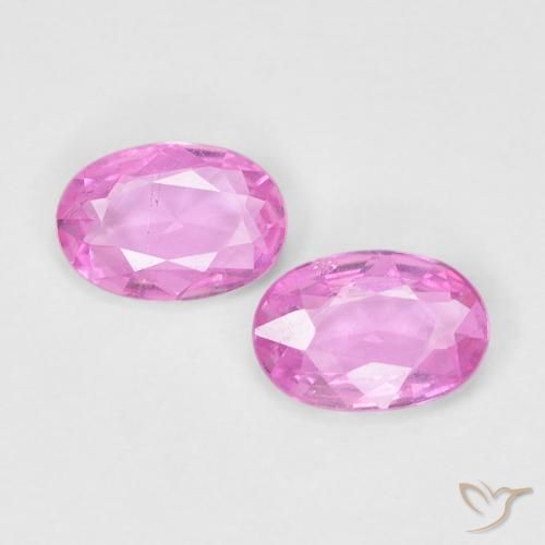 0.72ctw Natural Rosa quente Safira, oval, VS