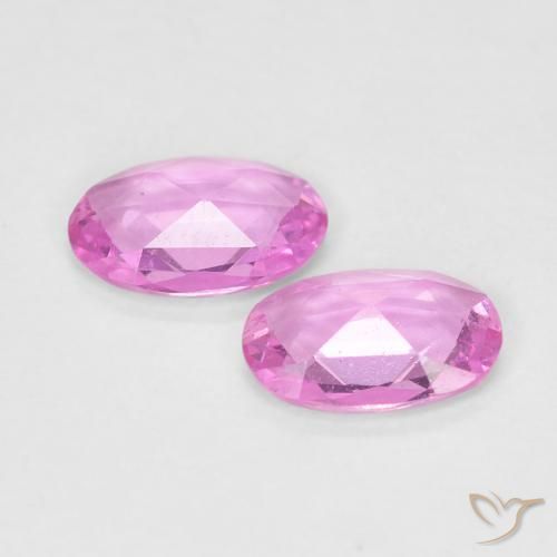 Pedras preciosas de Safira roxo médio natural de 0.77 ct, oval, VS