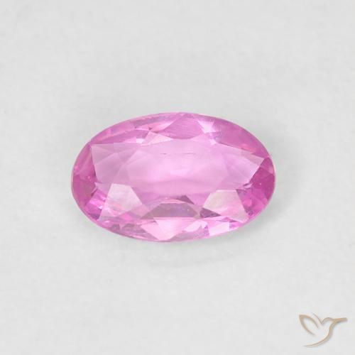 0.46ct Natural Roxo Rosado Brilhante Safira, oval, VVS