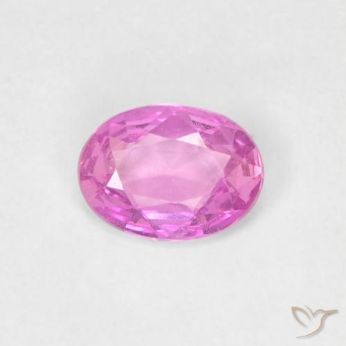 0.37ct Natural Roxo Rosado Brilhante Safira, oval, VVS